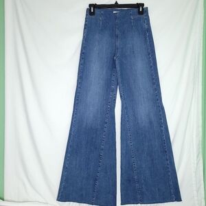 FREE PEOPLE We The Free High Rise Super Flare/Bell Bottom Pull On Jeans Size 27